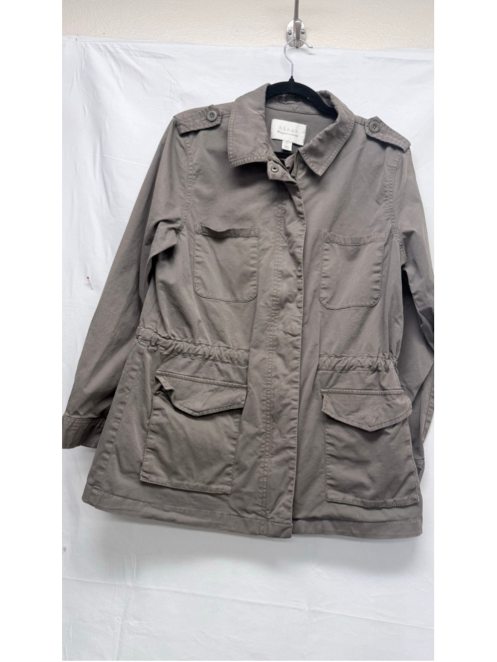 Women's Hinge Utility Jacket Size S Khaki Taupe